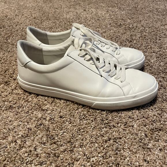 Vince Fulton Sneakers SZ 9.5 White Leather Classic Work Shoes EU 43 Business EUC - Picture 2 of 10